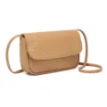 Elegante bolso bandolera tejido minimalista para mujer, bolso casual chic con solapa. - Galleta