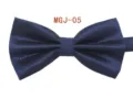 Farfallino texturizzato blu navy solido da uomo doppio strato matrimonio formale - MGJ-05 Blu Scuro