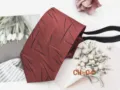 Red zipper necktie for men easy wear lazy tie casual business striped pattern 8cm tie - CH-04