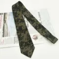 Cravatta vintage in cotone a fiori da uomo, cravatta casual elegante da 8 cm per l'uso quotidiano - MLD-06