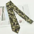 Cravatta da uomo retrò in cotone floreale, stampa vintage casual cravatta da 8 cm. - MLD-10