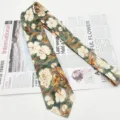 Cravatta vintage da uomo in cotone con stampa a fiori 8cm casual per affari e matrimonio. - MLD-21