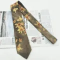 Cravatta da uomo retrò in cotone con stampa floreale, cravatta casual vintage da 8 cm ideale. - MLD-26