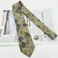 Cravatta da uomo in cotone vintage con stampa floreale, cravatta casual da 8 cm elegante. - MLD-30