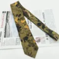 Cravatta uomo vintage stampa floreale in cotone 8cm cravatta elegante casual floreale - MLD-31