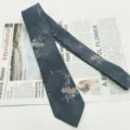 Cravatta da uomo in cotone con stampa floreale vintage, cravatta casual retrò da 8 cm. - MLD-33