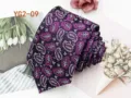 Men's business casual paisley jacquard necktie, stylish polyester fabric for formal wear. - YG2-09