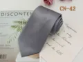 Classic grey striped business men tie 8cm width jacquard woven polyester formal necktie. - CN-42