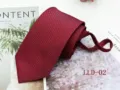Red polyester silk zipper necktie for men business formal wear wedding party wear accessories - LLD-02