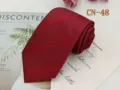 Classic red striped business necktie for men, stylish jacquard woven design for formal wear. - CN-48