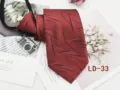 Men's red zipper tie with black stripe pattern, stylish business lazy necktie for work. - LD-33