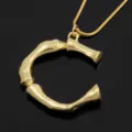 Goldene Buchstabe C Anhänger Halskette kurze Klavikellkette minimalistischer Schmuck - Buchstabe C Stil