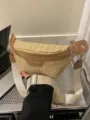 Borsa a tracolla in paglia intrecciata moda marsupio casual largo cinturino borsa donna giorni - Kaki