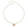 Beach resort style starfish clavicle necklace for women, gold satellite chain with shell pendant - Starfish and Shell Style (2006ZJ07689XL)