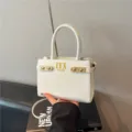 Elegant White Women Handbag PU Leather Chic Shoulder Bag Stylish Crossbody Bag 2026 - White