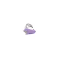 Grazioso orecchino cuff in smalto viola e zircone stile coreano dopamina senza piercing - Stile 1 (Pezzo Singolo)