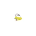 Auricolare a doppio nastro in smalto giallo con zircone, gioiello elegante senza foro. - Stile 2 (Pezzo Singolo)