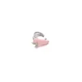 Elegante earcuff in smalto rosa con zircone brillante, gioiello senza piercing. - Stile 4 (Pezzo Singolo)