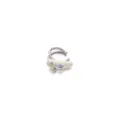 Manchette d'oreille émaillée colorée minimaliste avec zircone, design chic sans perçage. - Style Bonbon Zirconia 4 (Pièce Unique)