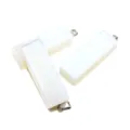 Colgante de pilar rectangular de piedra blanca natural collar DIY accesorios de joyas - Solo Colgante (Sin Cadena) / Ópalo