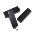 Colgante de columna rectangular de piedra negra natural para collar DIY joyería moda - Solo Colgante (Sin Cadena) / Obsidiana
