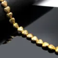 Goldgalvanisierte Herz-Lavasteinperlen Variante, ideal für DIY-Armband Schmuckherstellung. - KC-Gold