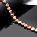 Roségold galvanisierte Vulkanstein Herzperlen, ideal für DIY Armband Schmuck Zubehör. - Roségold