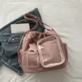 Zaino Ita Stella Rosa, Carina borsa a tracolla multiuso con finestra trasparente - Rosa