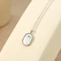 S925 sterling zilveren dierenriem ketting met witte schelp hanger voor dames mode sieraad. - Platinage - Boogschutter