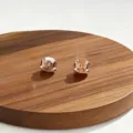 Roségoud S925 sterling zilveren oorbeschermer stoppers, perfecte DIY sieraden accessoires. - Vlinder Stijl (PJ3909) / Roségoud