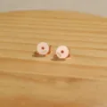 S925 sterling zilver roségoud verguld ronde ohrnuss sieraden accessoire vervangingsdelen - Ronde Stijl (PJ4362) / Roségoud