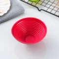Red rubber jar opener with non-slip concentric rings for easy bottle opening in kitchen - Conical Style (S5) / Red