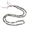 Splendida collana di perle in agata muschiata naturale, catena in pietra preziosa. - Catena Sola (Senza Ciondolo) / Stile di perline a doppio strato