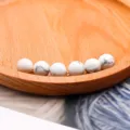 Natural stone round ball pendant crystal necklace bead DIY jewelry accessories for women daily use - Pendant Only / Natural White Turquoise