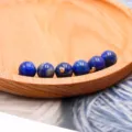 Natural Lapis Lazuli Round Bead Pendant Jewelry Accessory DIY Necklace Component - Pendant Only / Lapis Lazuli