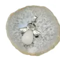 Collana con ciondolo angelo in cristallo bianco naturale, elegante gioiello a goccia. - Ciondolo Cristallo Ialino Solo (Senza Catena)