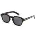 Fashion versatile polygon sunglasses UV protection unisex stylish chic retro sun eyewear - Leopard Frame Light Grey Lens