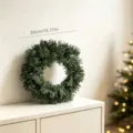 Corona de pino de navidad artificial anillo de vid semiterminado decoración puerta ventana - Coronas desnudas 35 cm