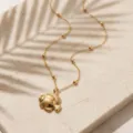 Collana con ciondolo a pesce dorato, elegante stile marino catenella donna gioielli - Pesce