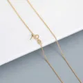 Ρυθμιζόμενη αλυσίδα από ασήμι S925 για DIY κοσμήματα και αξεσουάρ universal αλυσίδα - 0.8mm Καρφίτσα Αλυσίδα Σοπέν (NS3360) / 14K Σαμπανιζέ Χρυσό