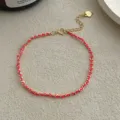 Pulsera de cadena trenzada rosa de plata S925 para mujer, regalo de joyería elegante. - Plata 925 / Tono Dorado Rosa