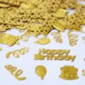 Goldene Geburtstag Konfetti Tischdeko Pailletten Party Zubehör Tischdekoration - Geburtstagsthema / 10g Packung / Gold