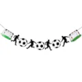 Soccer themed party banner garland decoration for sports birthdays and celebrations. - Football Goal Bunting