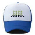 Cappellino trucker blu e bianco con grafica aliena divertente berretto da baseball - Regolabile / Blu Reale/Bianco