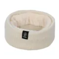 Winter warmer Strick Halswärmer für Damen und Herren, dicker Plüsch gefütterter Schlauchschal. - Beige