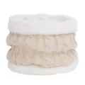 Kinder Winter Gebreide Fleece Nekkwarmer Zacht Warme Sjaal voor Kinderen Beige Nieuw - Khaki