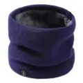 Scaldacollo invernale in maglia spessa per uomo e donna, sciarpa tubolare foderata in pile. - Scaldacollo Linea A / Blu Marino