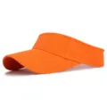 Orange Sun Visor Hat for Women Summer Outdoor Sports Empty Top Tennis Hat UV Protection - Adjustable / Orange