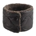 Winterwarmer gesteppter Fleece-Nackenschal winddichter Druckknopf Outdoor Radfahren schwarz - Unter 60cm / Schwarz