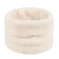 Tour de cou en peluche douce pour l'hiver, écharpe tubulaire chaude pour hommes et femmes. - Moins de 60cm / Blanc